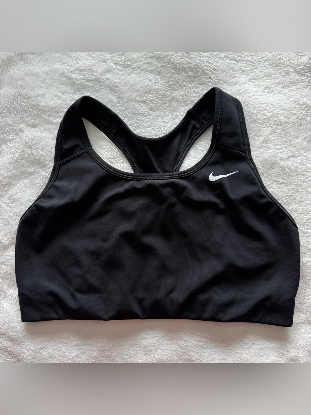 Nike Dri-FIT Black Racerback Sports Bra Size L